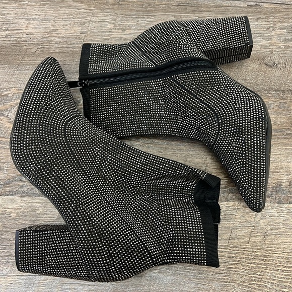 Torrid Stretch Knit Embellished Bootie 10WW - Picture 10 of 16